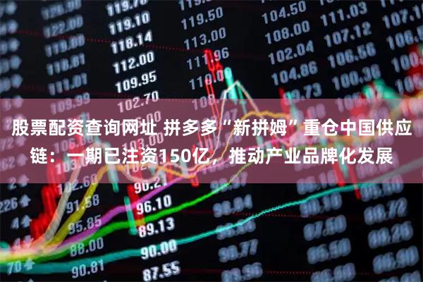 股票配资查询网址 拼多多“新拼姆”重仓中国供应链:一期已注资150亿,推动产业品牌化发展